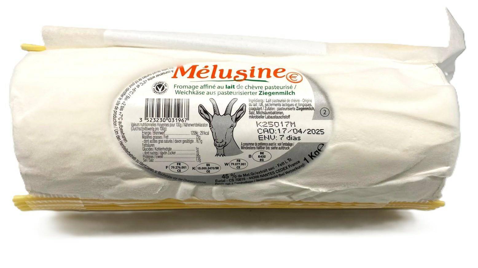 Kozia rolada pleśniowa 1kg Melusine