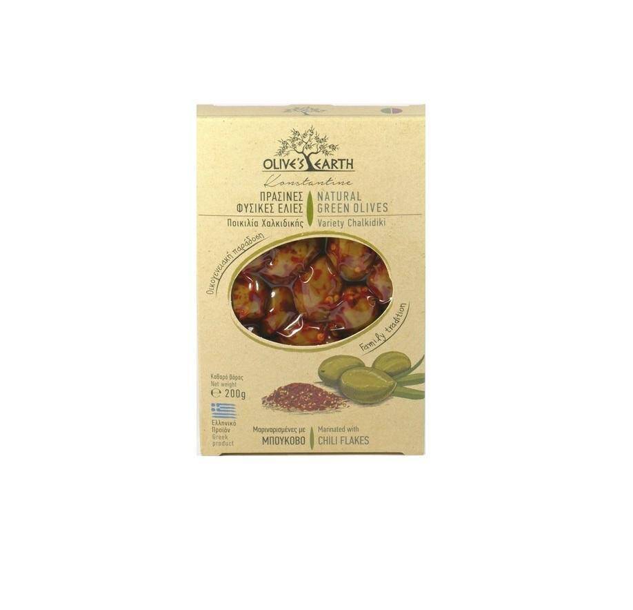 Oliwki zielone z chilli 200 g CS