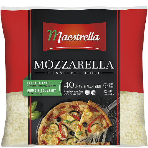 Maestrella Mozzarella wiórka 2,5 kg
