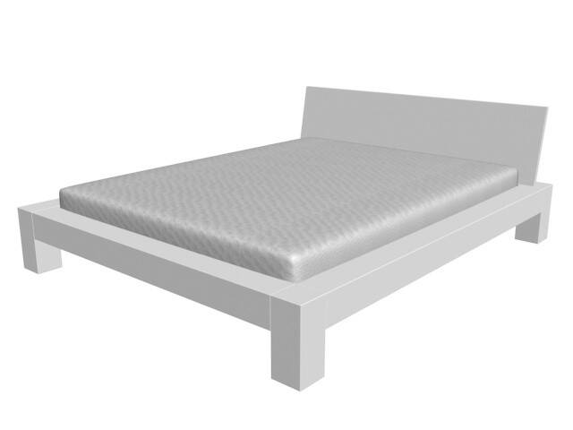 Łóżko VENTO 160x200 - biały kryjący