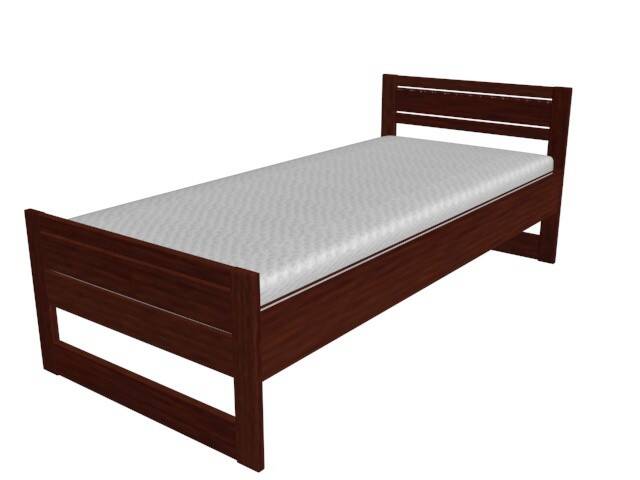 Łóżko Andrea 90x200 - wiśniowy