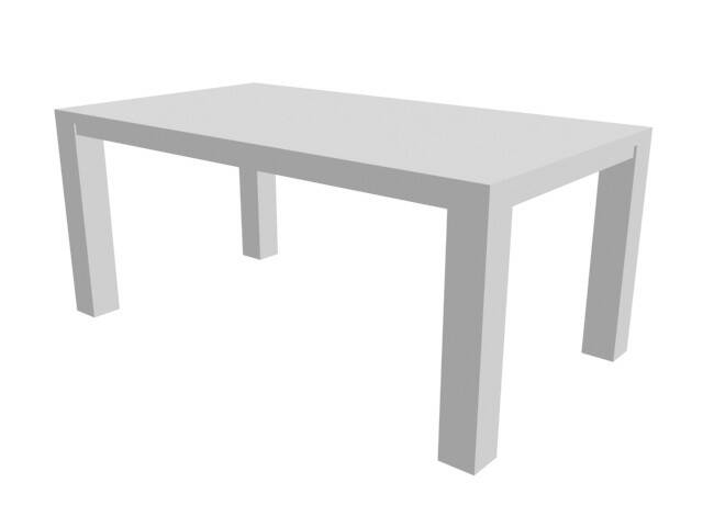 Stół Ares - biały kryjący (Zdjęcie 1)