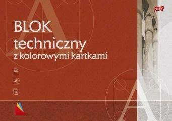 Blok techniczny z kolorowymi kartkami A3