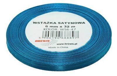 WSTAZKA SATYNOWA 6MM./32M.MIX KOLOR BREW