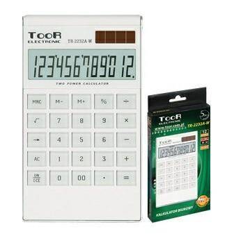 Kalkulator biurowy TOOR TR-2232A-W 12-po