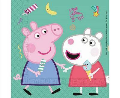 SERWETKI PAPIER.33/33CM.20SZT. PEPPA PIG