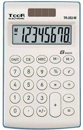 Kalkulator biurowy TOOR TR-252-W 8-pozy