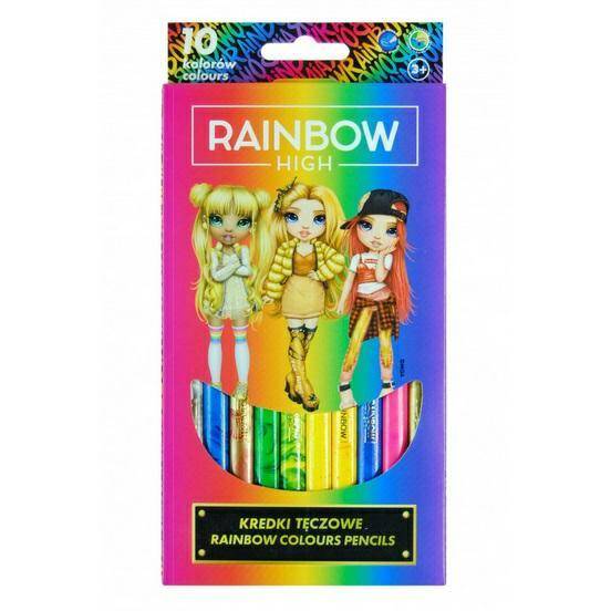 Kredki tęczowe - 10 kolorów - Rainbow Hi