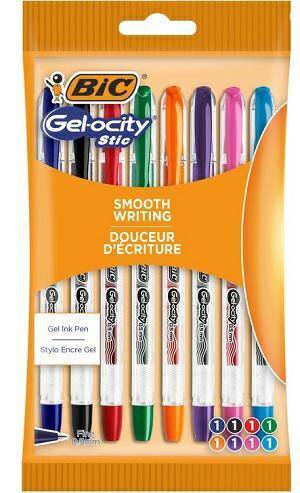 Długopis żelowy BIC Gelocity Mix op8