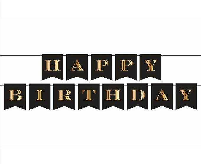 Girlanda papierowa Happy Birthday - B&G