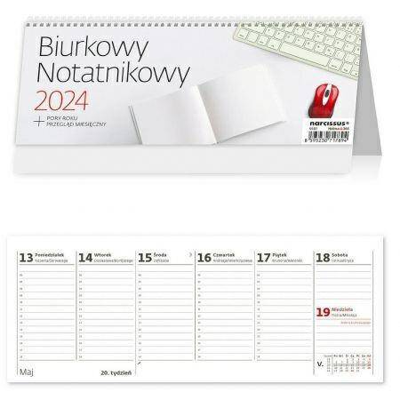 Kalendarz 2024 biurkowy Notatnikowy