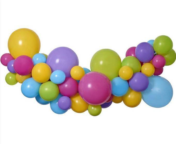 Girlanda balonowa DIY Kolorowa, 65 szt.
