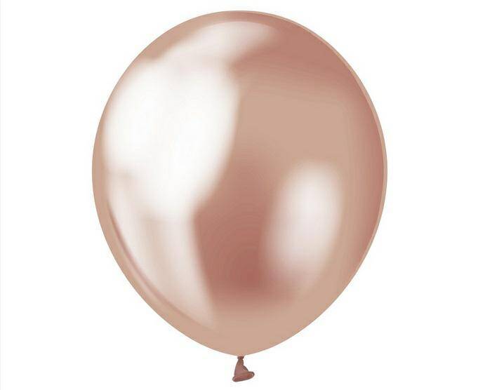 Balony Beauty&Charm, platynowe różowo-zł
