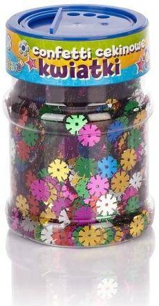 Confetti cekinowe kwiatki - mix kolorów