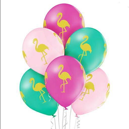 Balony BN06-254 - Flamingi - op.6szt.