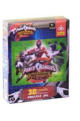 Puzzle 3D Power Rangers Zielone Trefl