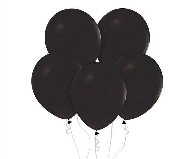Balony Beauty&Charm, pastelowe czarne 12