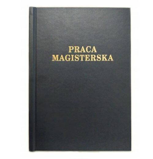 Okładka Praca Magisterska Czarna OPUS