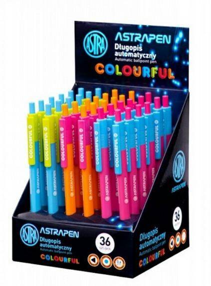 Długopis automatyczny trójkątny Colorful
