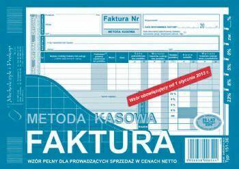 DRUK FAKTURA METODA KASOWA A5 NETTO