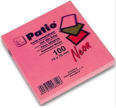 Notes samop. 75x75mm Neon różowy Patio