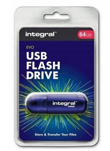PAMIEC USB 2.0 64GB INTEGRAL EVO BLUE