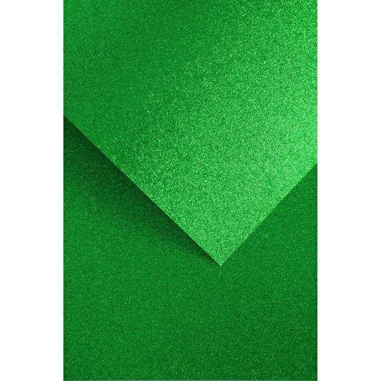 Karton brokatowy Zielony A4 op/5szt 210g