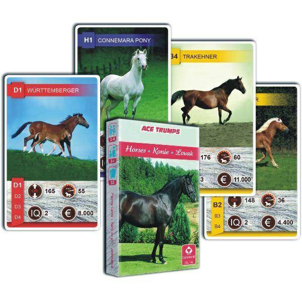 KARTY DO GRY ANIMAL TRUMPS HORSES (Zdjęcie 1)
