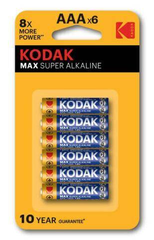 BATERIA KODAK AAA LR03 ALKALINE A6