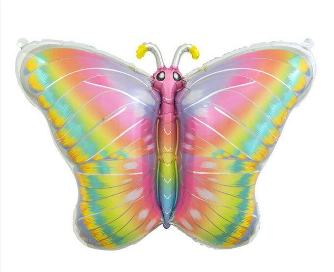 Balon foliowy Pastelowy Motyl, 64x53 cm
