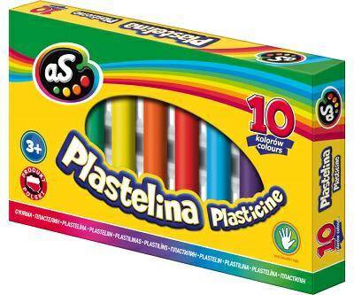 Plastelina szkolna AS 10 kolorów