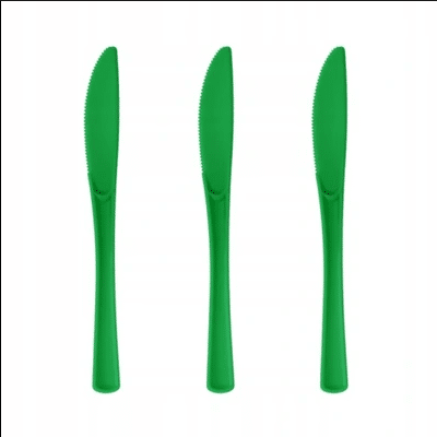 Sztućce jednorazowe - Nóż 10szt. zielony