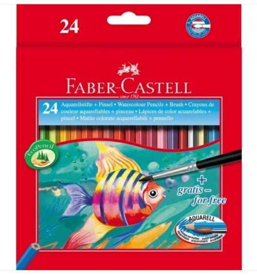 KREDKI 24 KOL AKWARELOWE FABER CASTELL