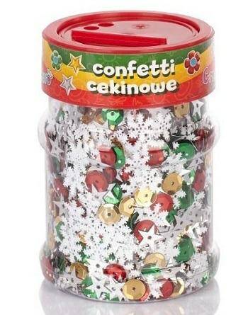 Confetti cekinowe kółka - mix świąteczny (Zdjęcie 1)