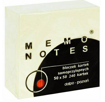 Notes samop. 50x50mm 240k. żółty Dalpo (Zdjęcie 1)