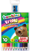 Kredki BAMBINO w oprawie drewnianej 10 k