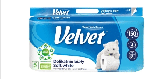 Papier Toaletowy Velvet 8 rolek