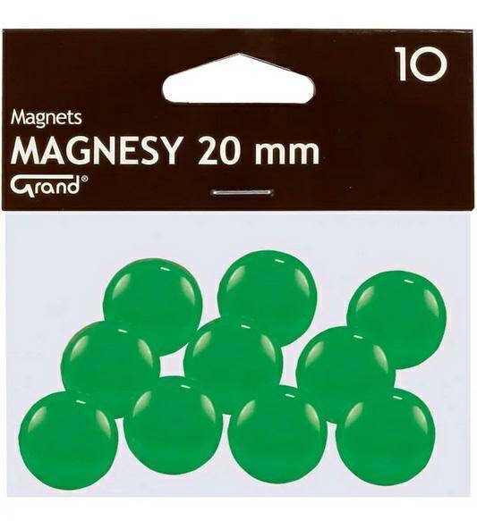 Magnes 20mm GRAND zielony 10SZT.