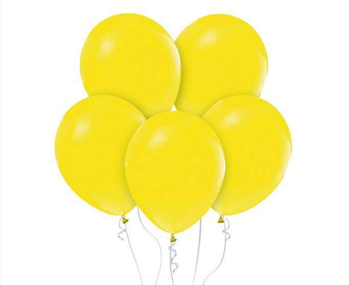 Balony Beauty&Charm, pastelowe żółte 12
