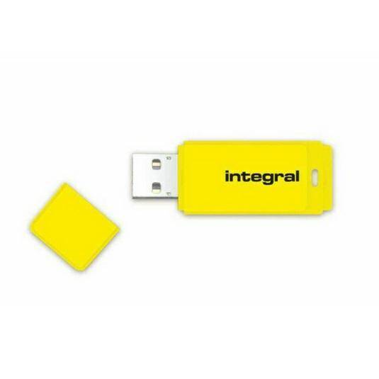 PAMIĘĆ USB 2,0 16GB INTEGRAL NEON YELLOW