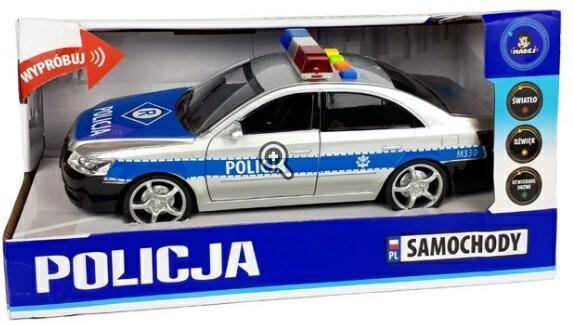 Samochód POLICJA B/O 25cm, światło, dźwi