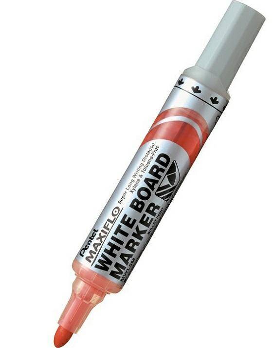 MARKER PENTEL MWL5M DO TABL. B/CZERWON