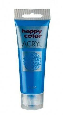 Farba akrylowa 75ml, niebieski, Happy Co