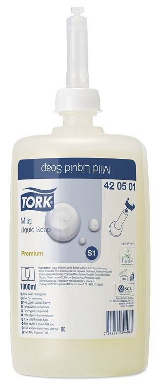 TORK Delikatne mydło w płynie MILD S1 1L