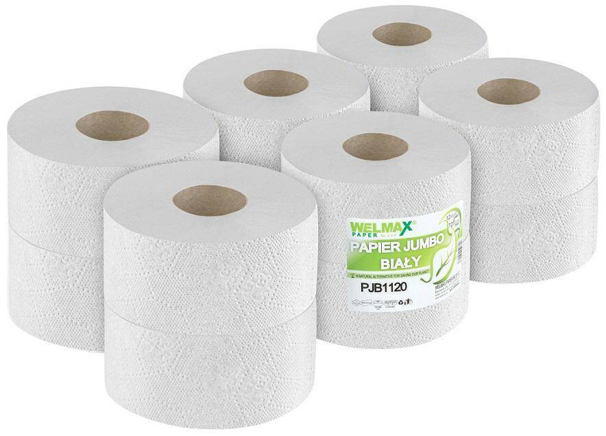 Papier toalet. JUMBO /W/biały 1w. 120mb. (Zdjęcie 2)