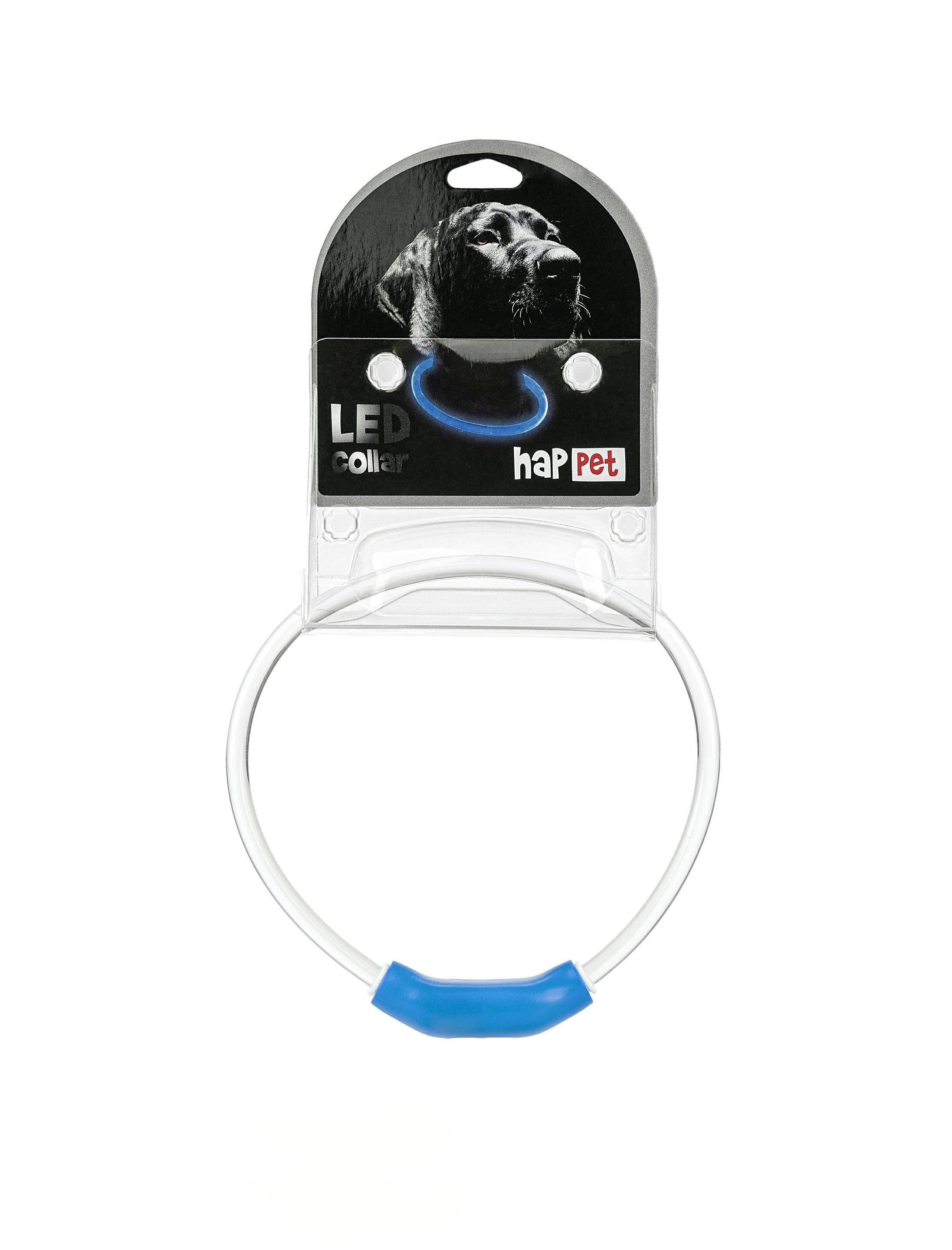 LED-Halsband blau S