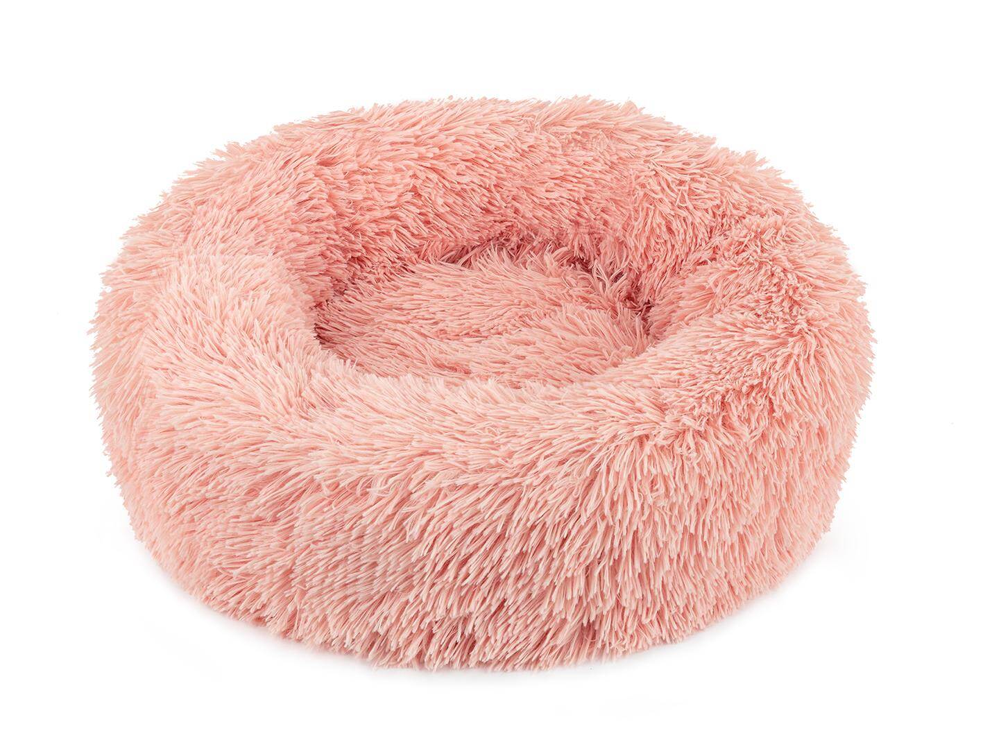 Plush pet bed pink S 50cm  (Photo 6)