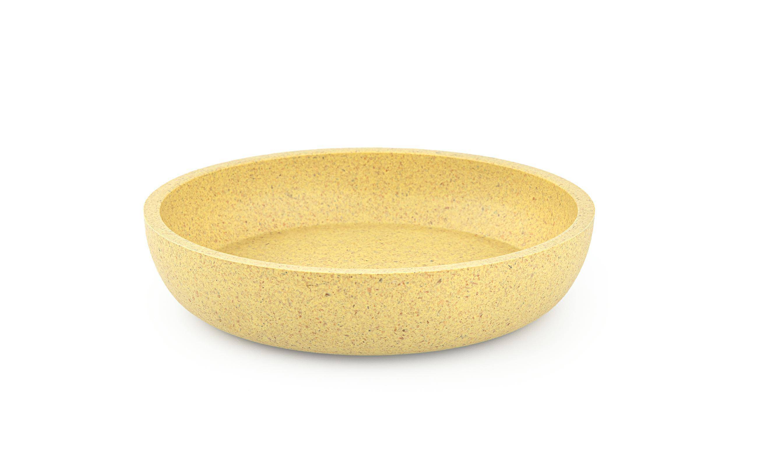 Bamboo bowl yellow 12cm