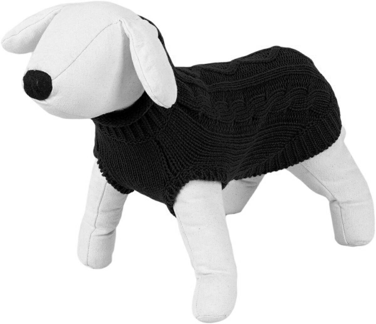 530M Dog Sweater / Knitted Pattern - Happet 500M - Black M - 30cm