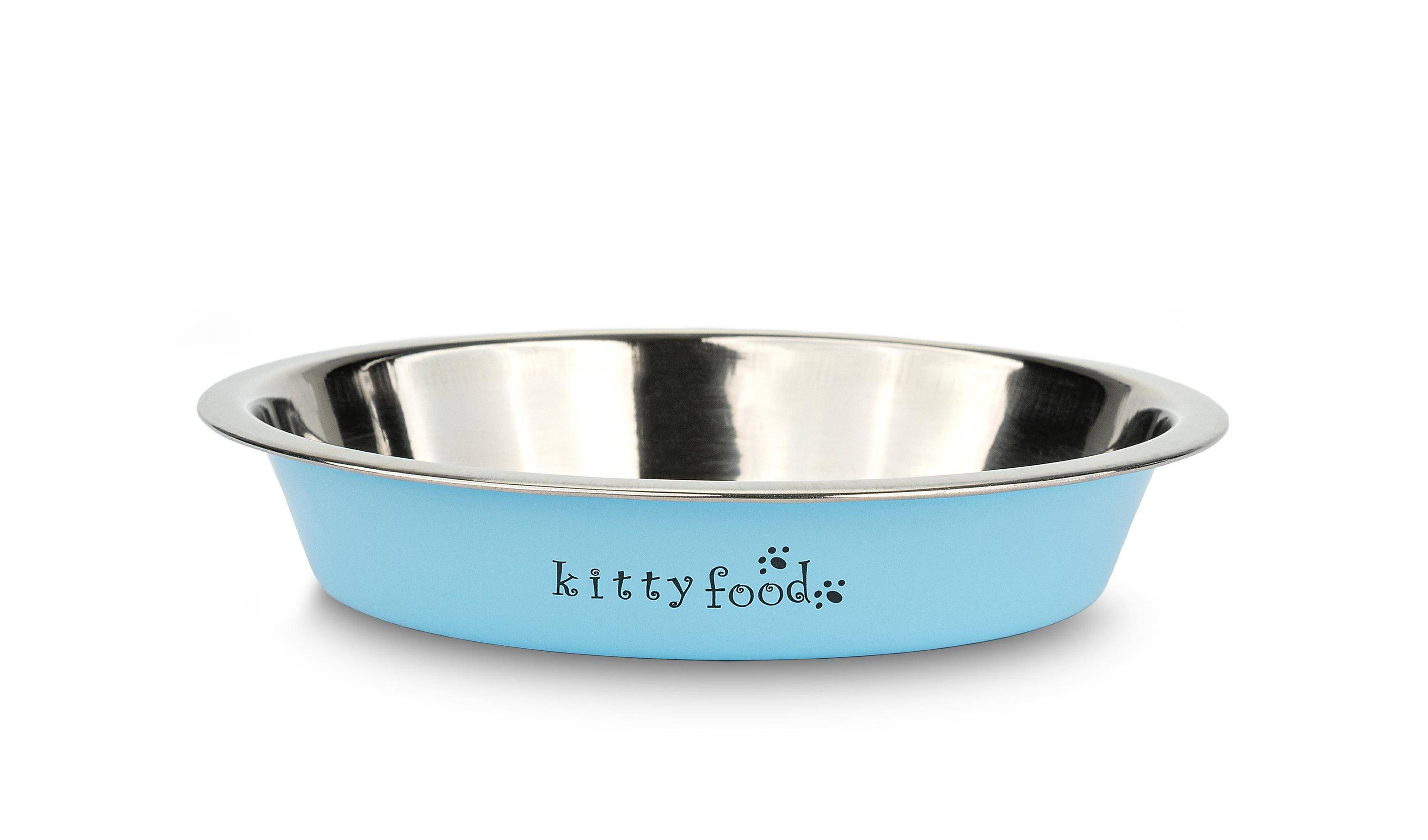 Cat Bowl 0,3L - Stainless Steel / Blue - Happet